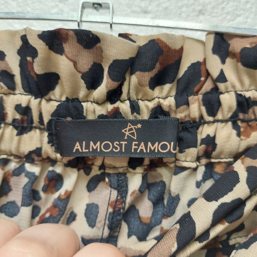 Almost Famous Light Weight Polyester Cheetah Pants - image 4